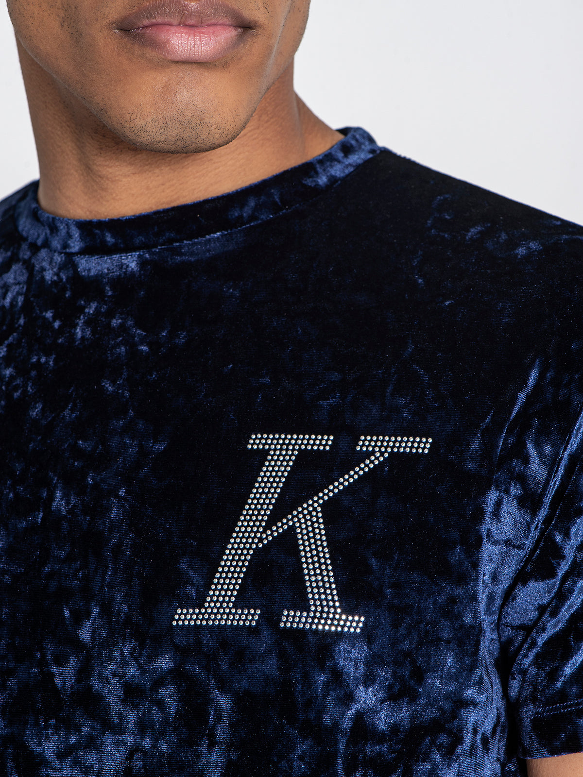 t-shirts / Dark Blue K Velvet Tee