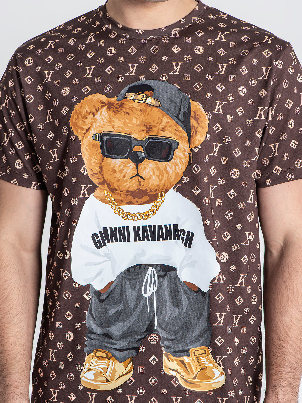 t-shirts / Brown Logomania Bear Tee