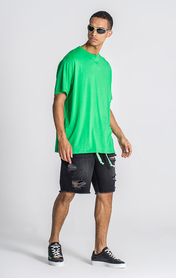 Green Lotus Oversized Tee