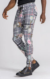 Pantalones De Tartán Multicolor Botanic Affair