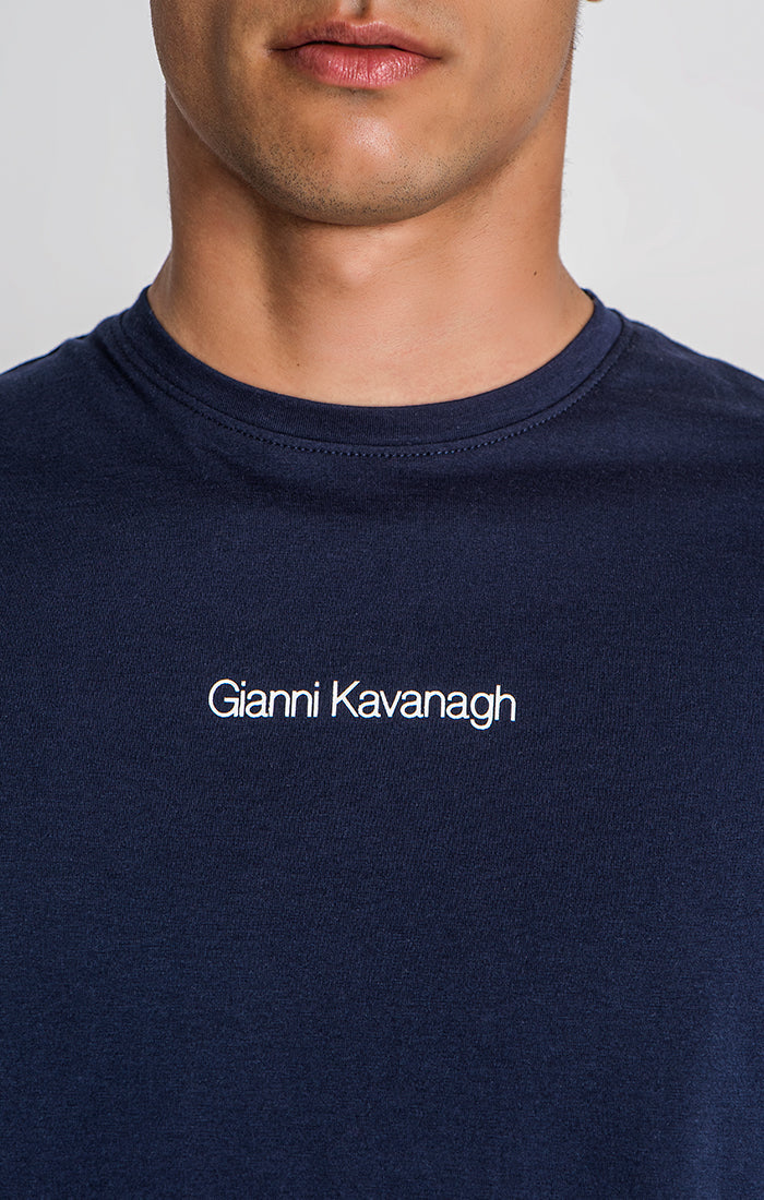 Navy Blue Essential Micro Regular Tee