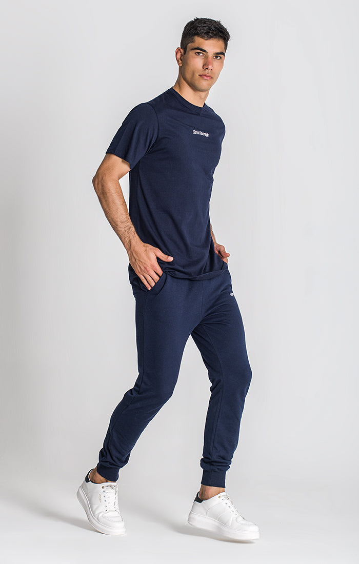 Navy Blue Essential Micro Regular Tee
