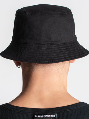 Black K Bucket Hat