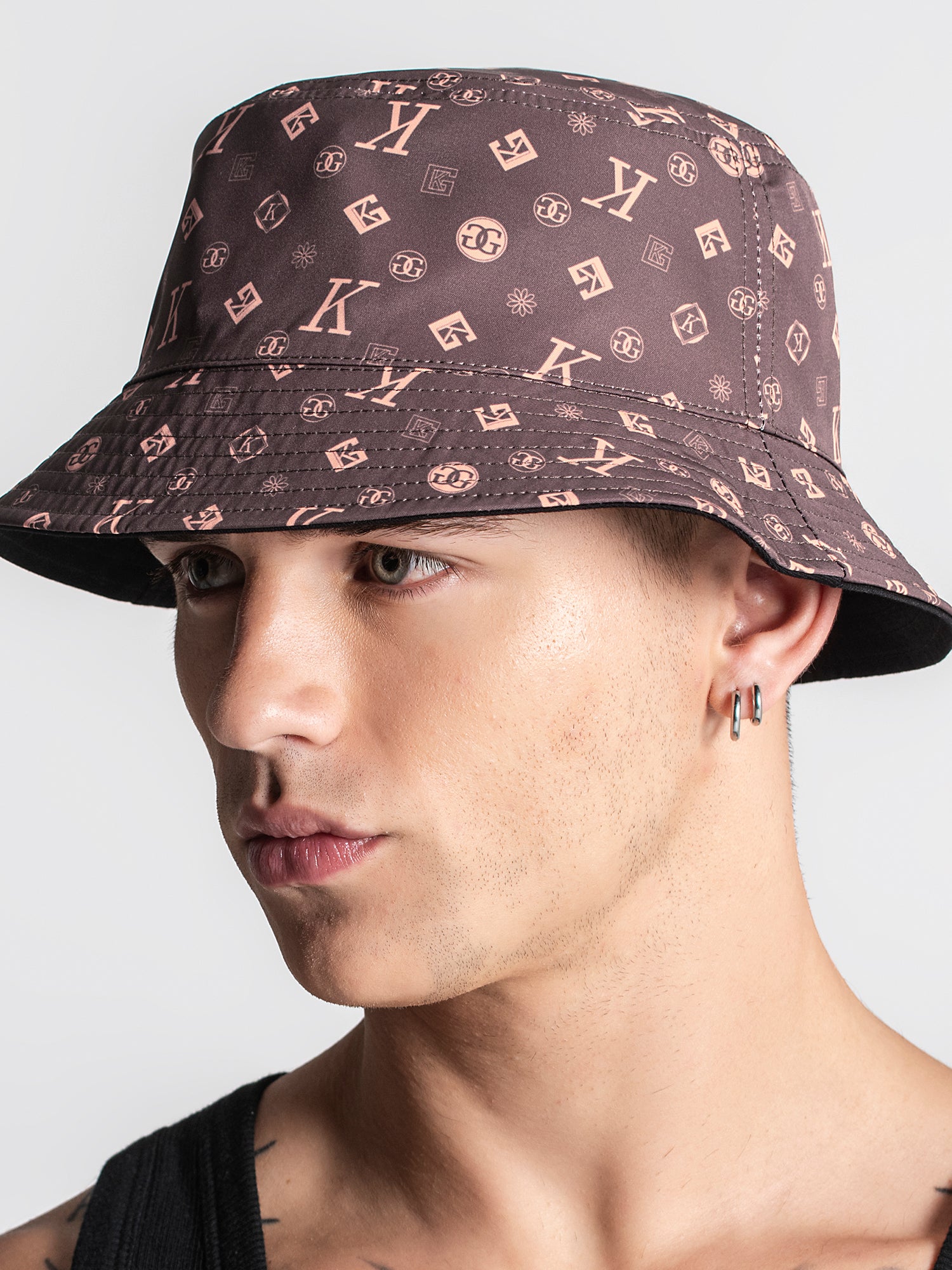 Black K Bucket Hat