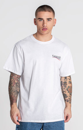 White Wavy Tee