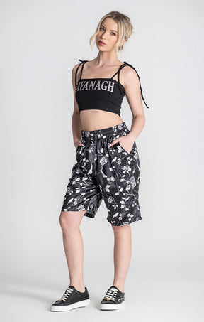 Black Kavanagh Crop Top