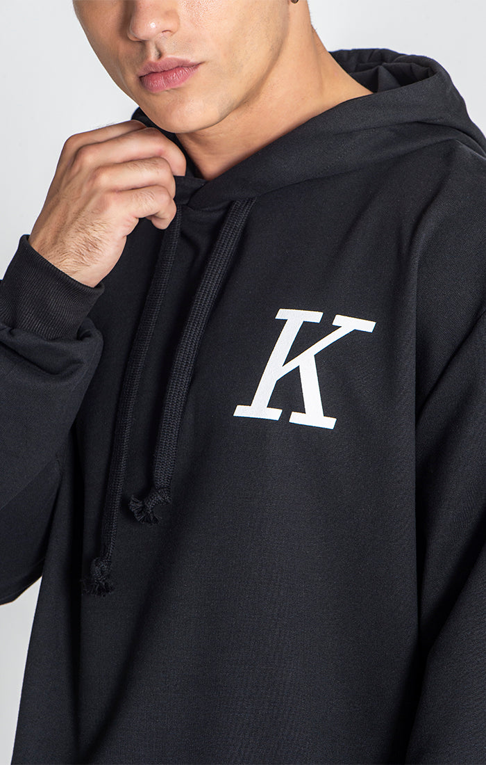 Black K Oversized Hoodie