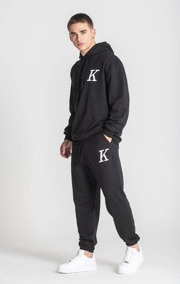 Black K Oversized Hoodie