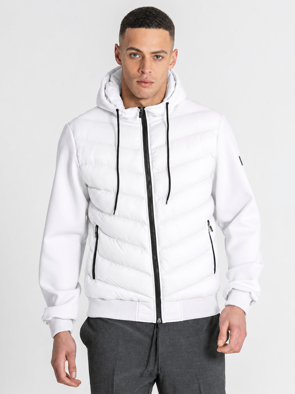 Veste à Capuche Blanche Aero