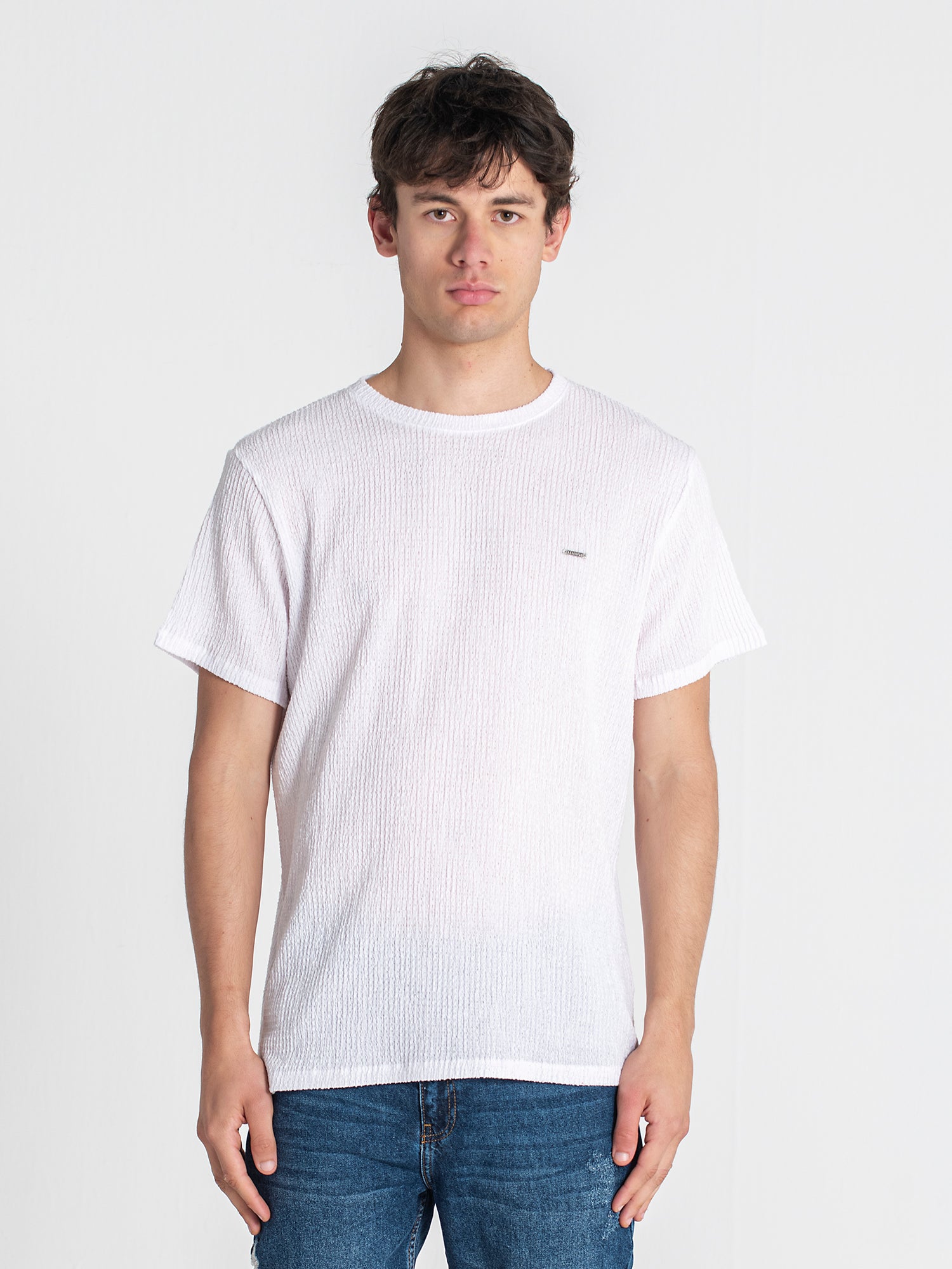 White Texture Tee