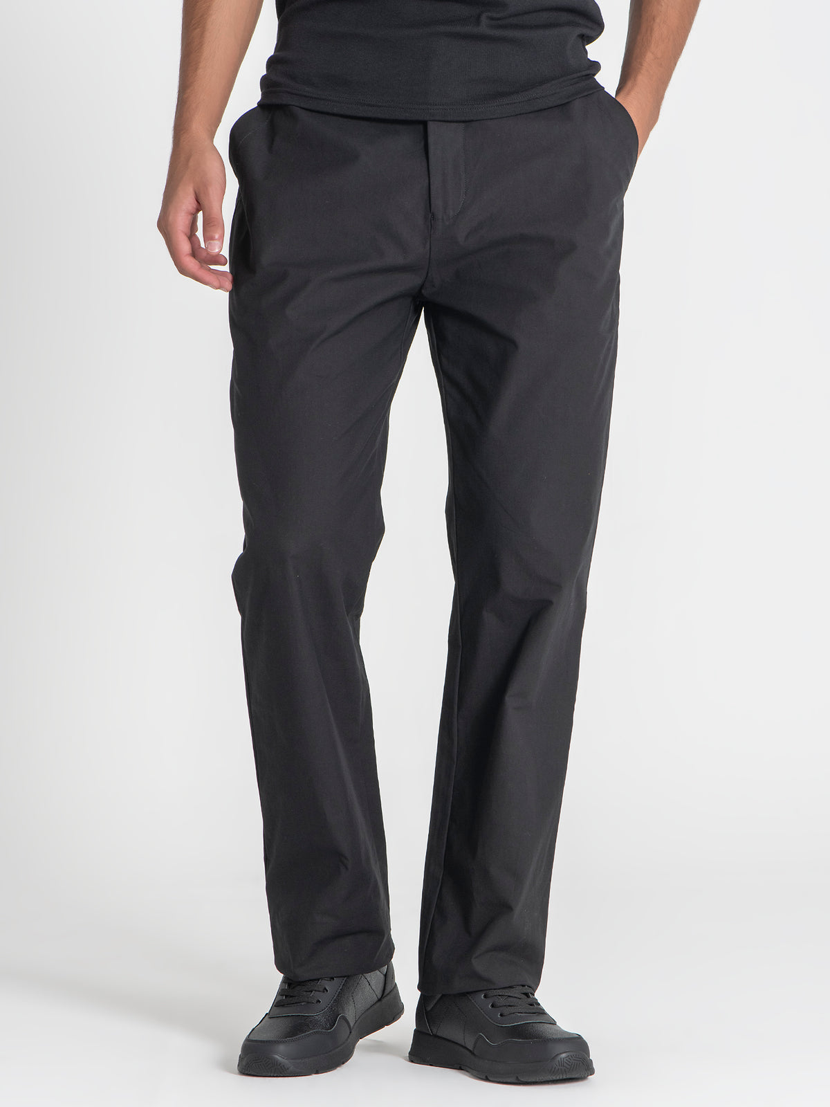 Pantalon Noir Relaxed