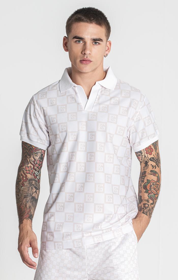 polos / Beige Checkers Polo