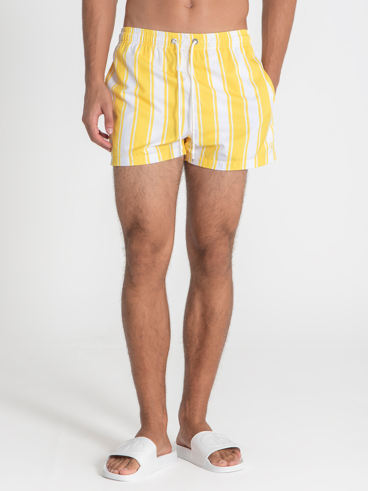 swimshorts / Yellow Striped Swimshorts