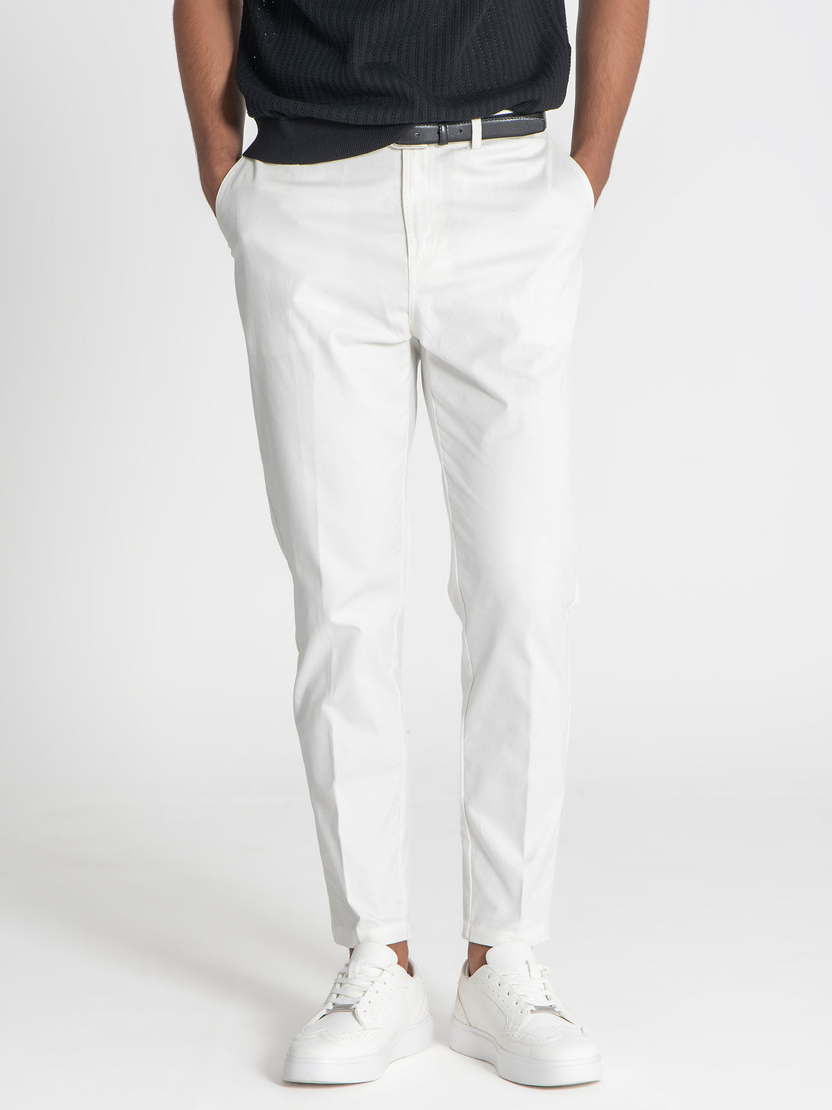 Pantalon Chino Blanc Elastic Chino
