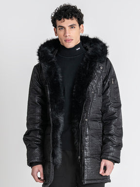overcoats / Black GK Houndstooth Coat