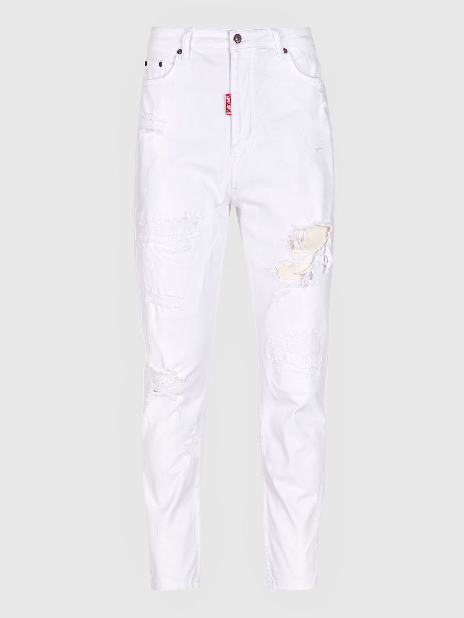 White Cool Carrot Jeans