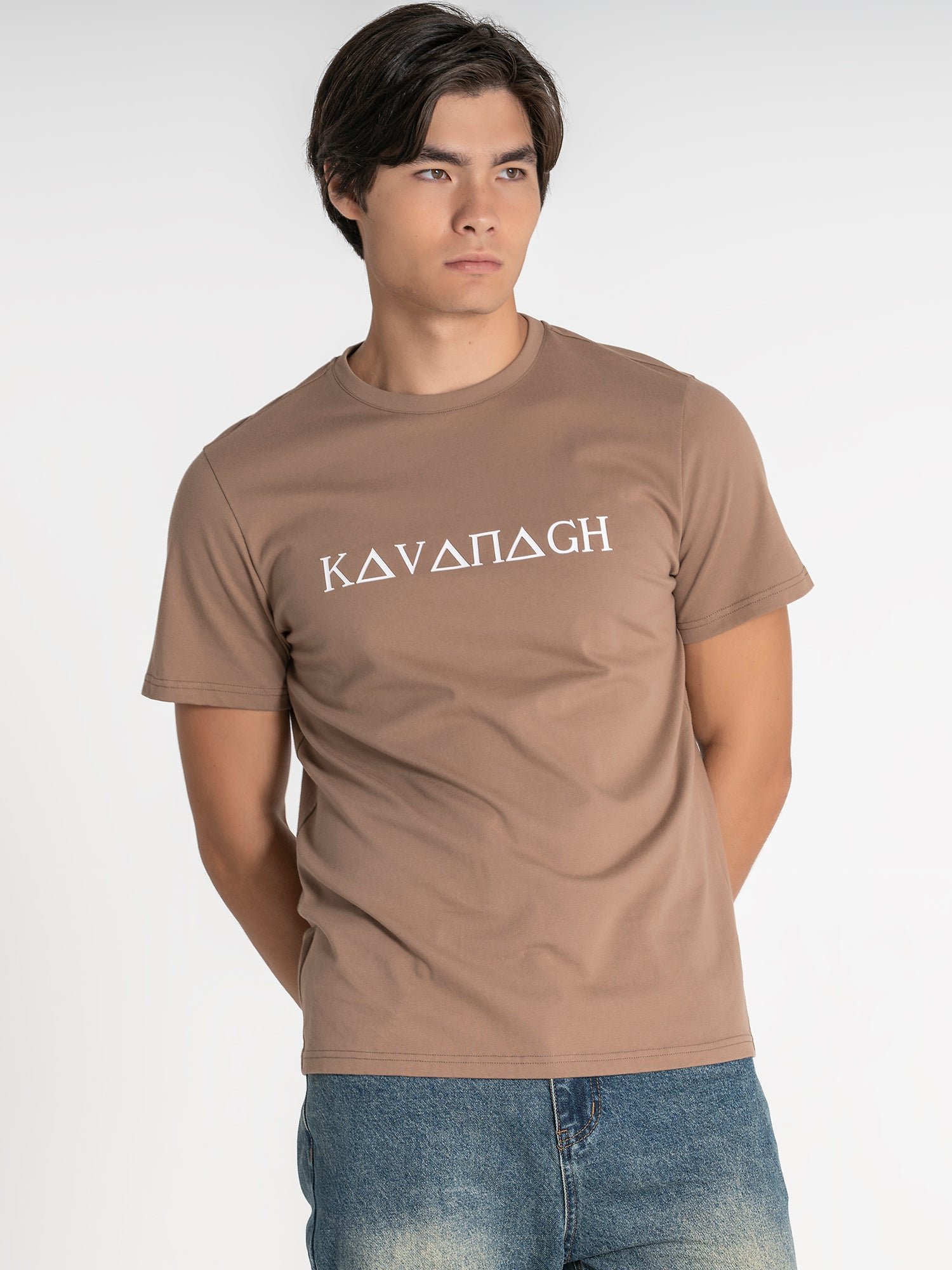 t-shirts / Taupe Greek Tee