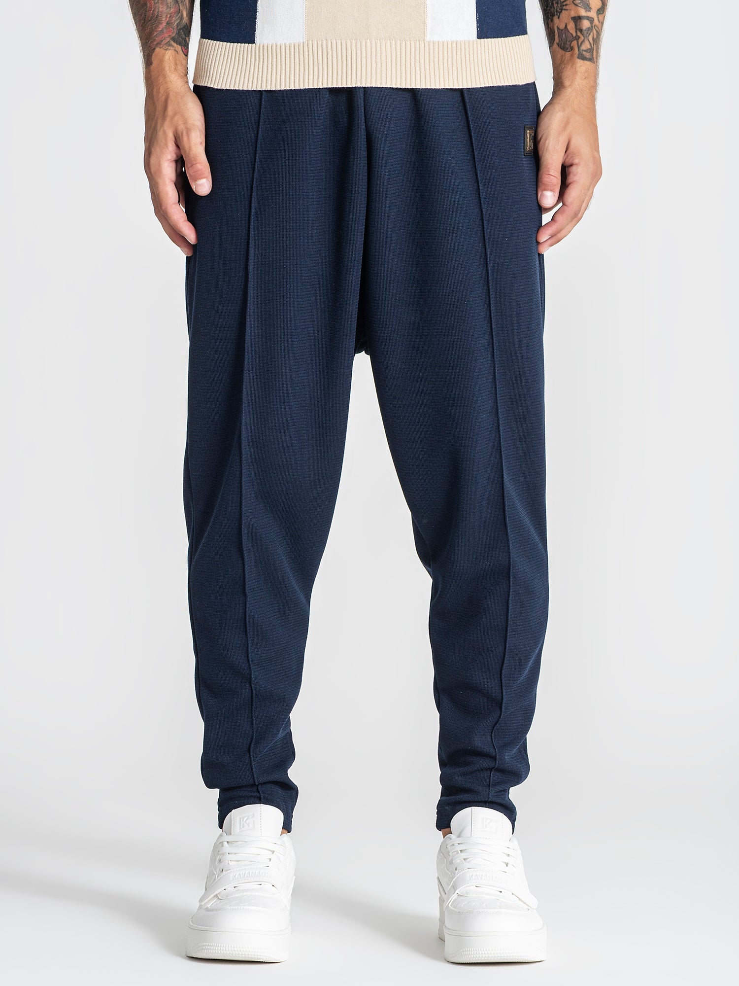 Blue Texture Pants