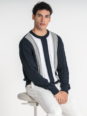 sweats / Blue Triple Sweater