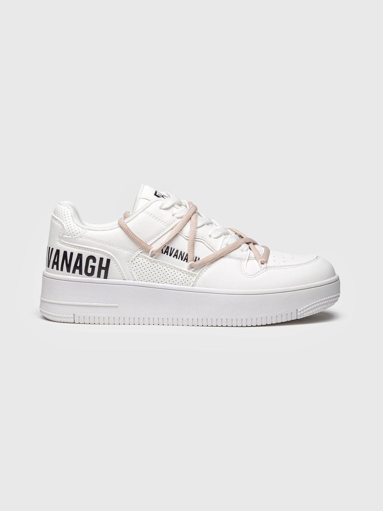 White Wrapped Natural Sneakers