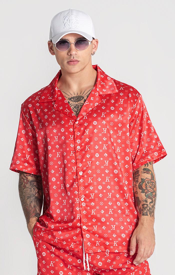 Red Mania Satin Shirt