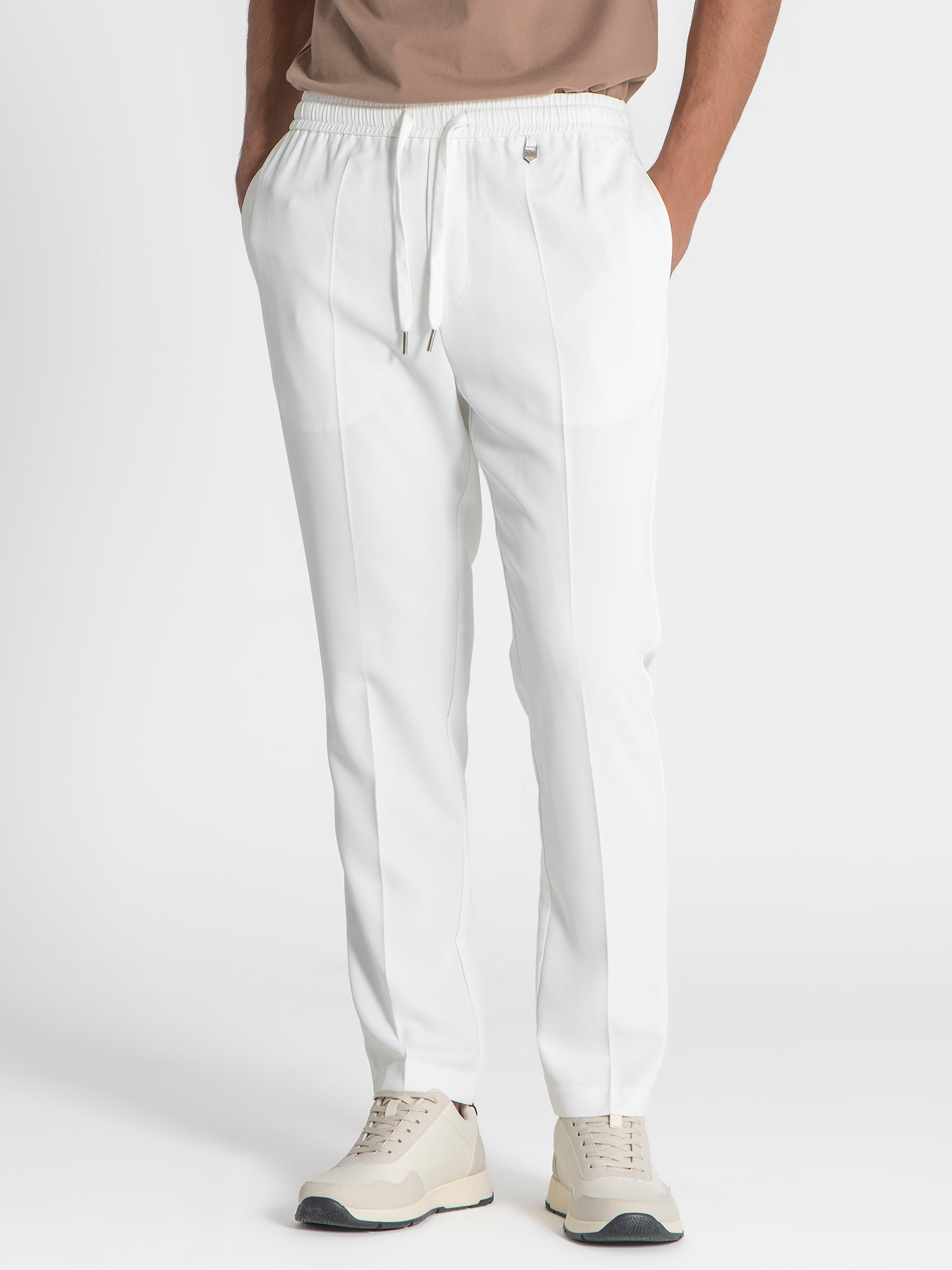 White Drawstring Pants