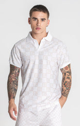 polos / Beige Checkers Polo