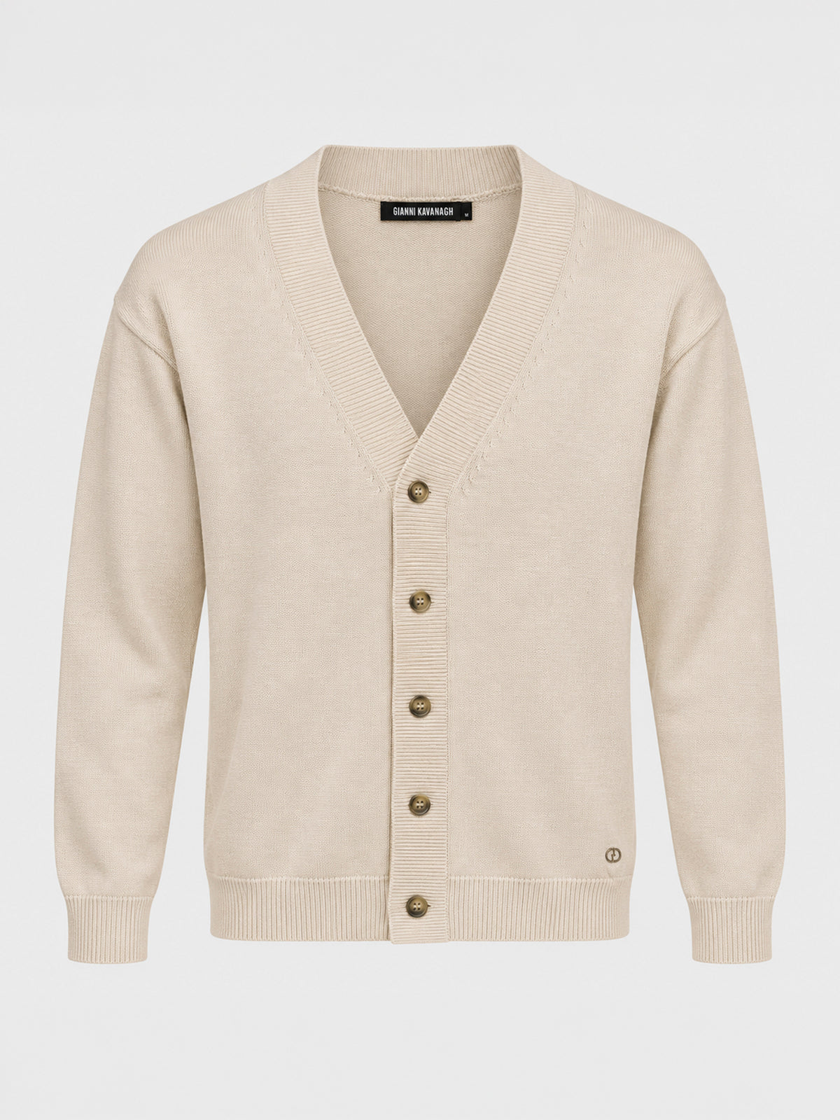 Cardigan En Maille Beige Essential