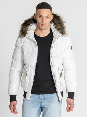 puffers / White Utility Puffer Jacket