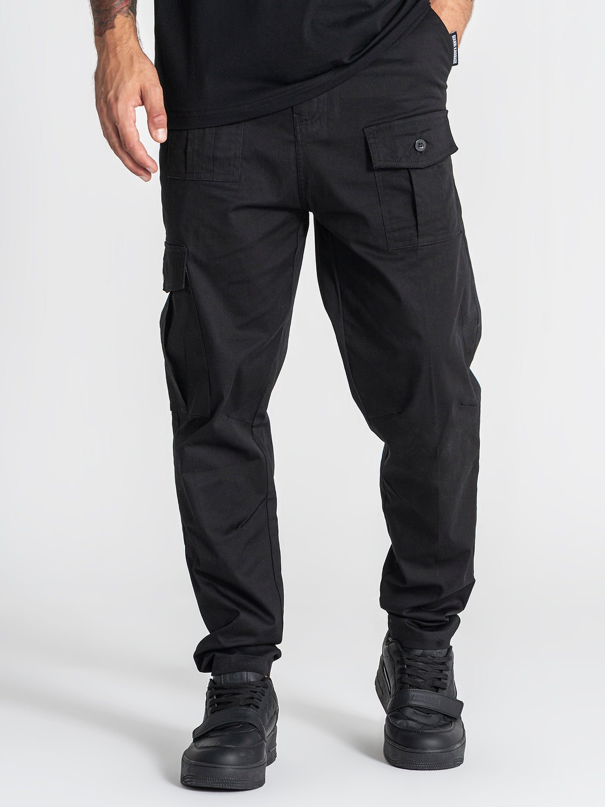 pants / Black Cargo Chino Pants
