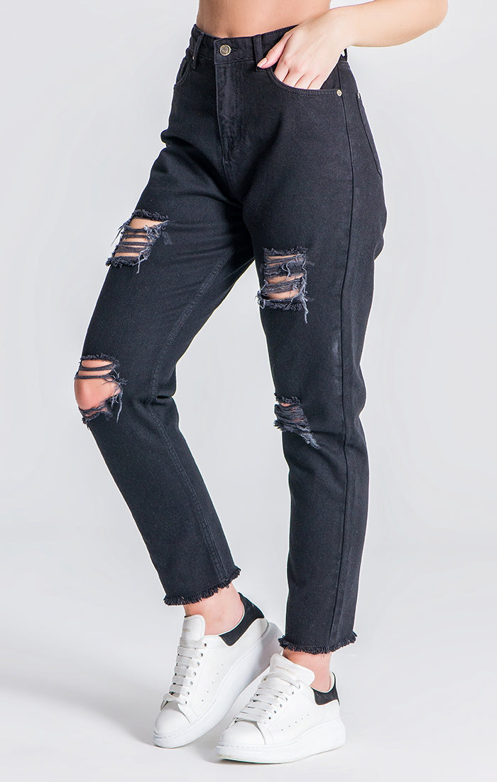 Black RR Mom Fit Jeans