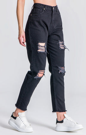 Black RR Mom Fit Jeans