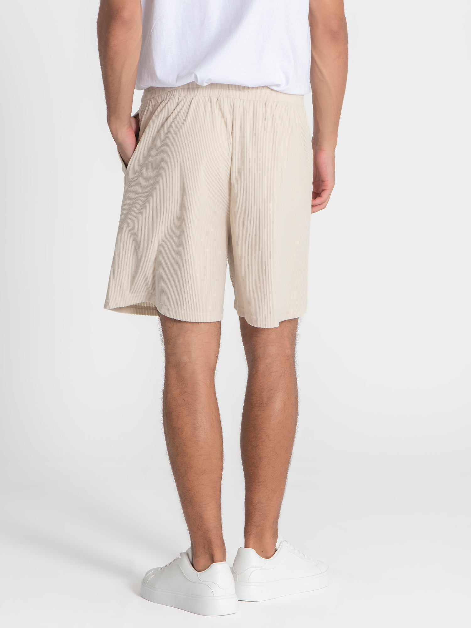 shorts / Beige Crease Shorts