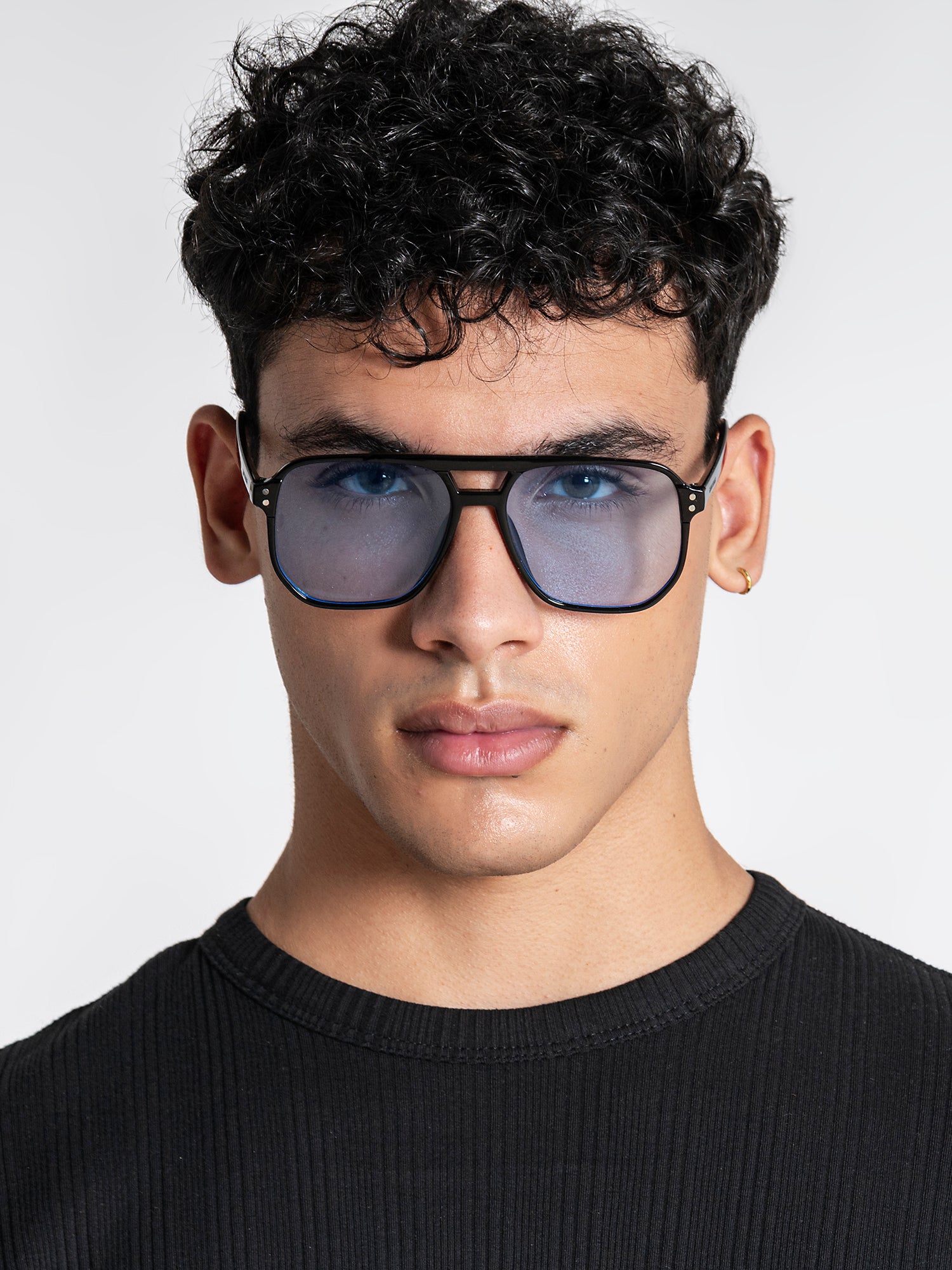 Blue Pilot Sunglasses