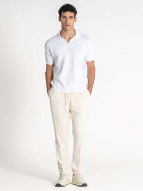 polos / White Essential Knit Polo
