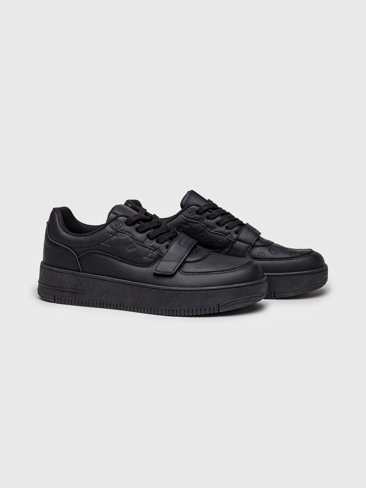 sneakers / Black Logomania Velcro Sneakers
