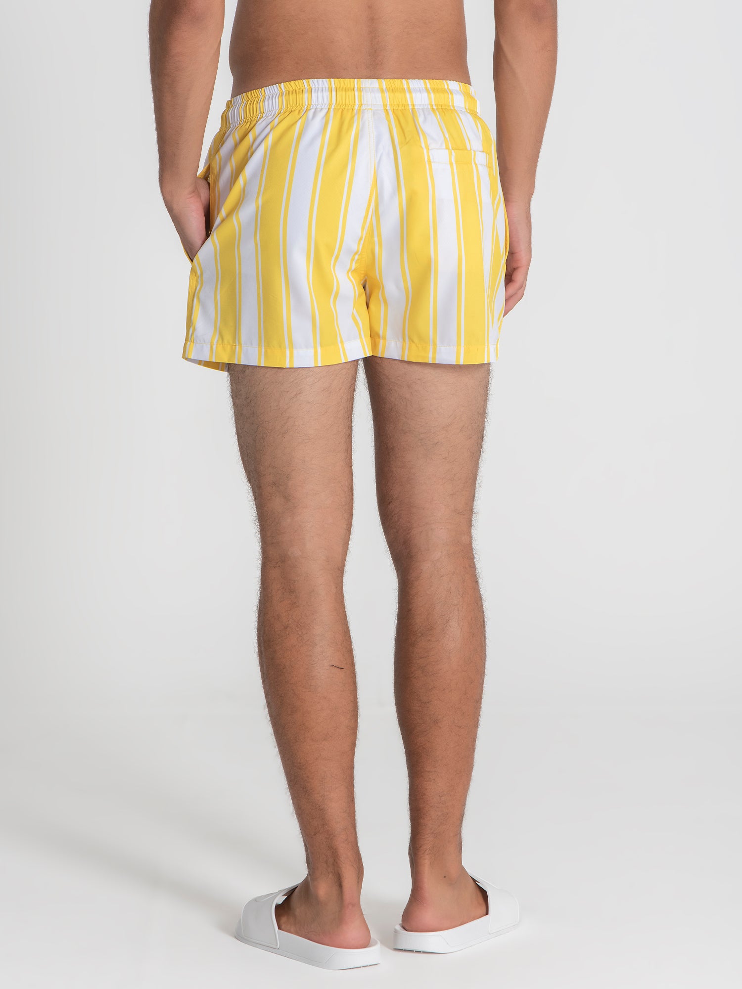swimshorts / Yellow Striped Swimshorts