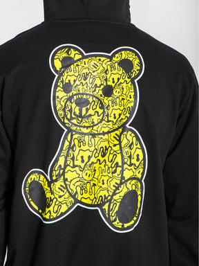 hoodies / Black Smiley Bear Hoodie