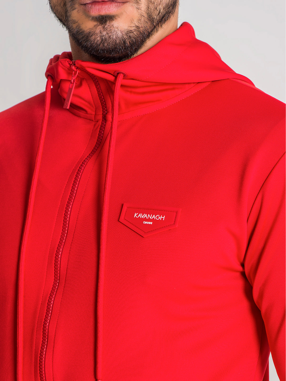 zip jackets / Red Live-Action Hoodie Jacket