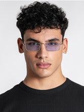 sunglasses / Blue Rectangle Sunglasses