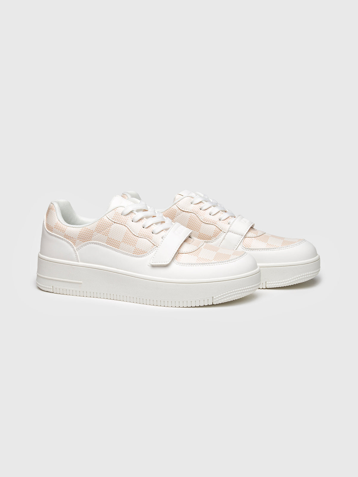 sneakers / White Piazza Velcro Sneakers