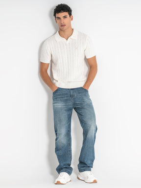 polos / White Towel Knit Polo