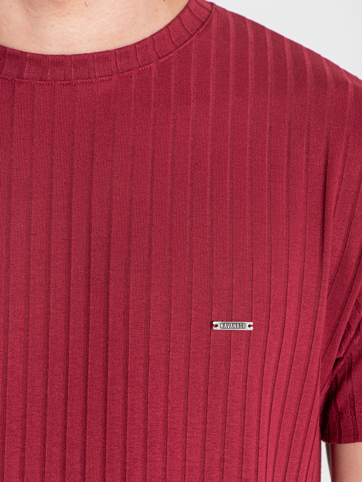 t-shirts / Burgundy Rib Tee