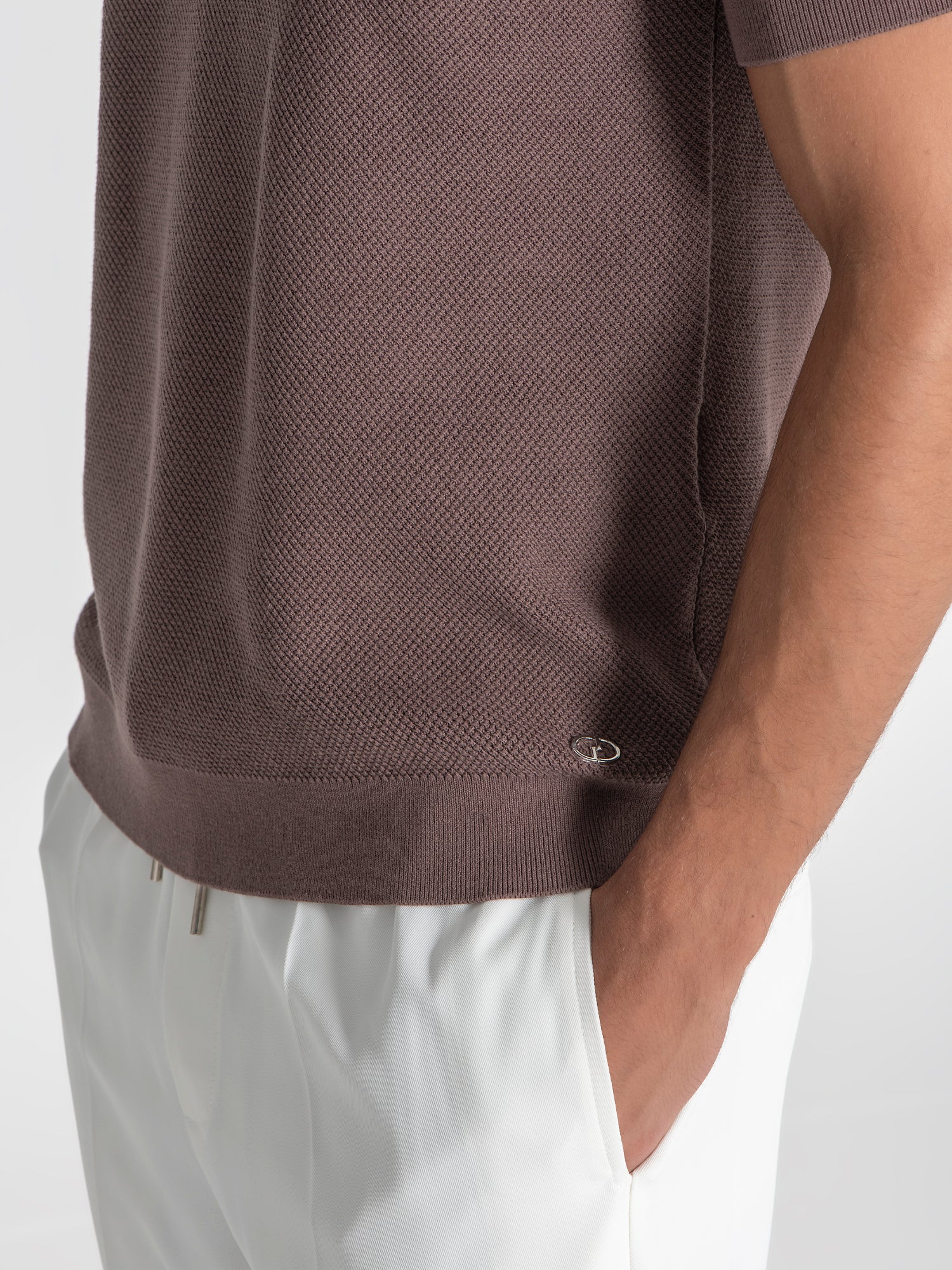 polos / Brown Essential Knit Polo