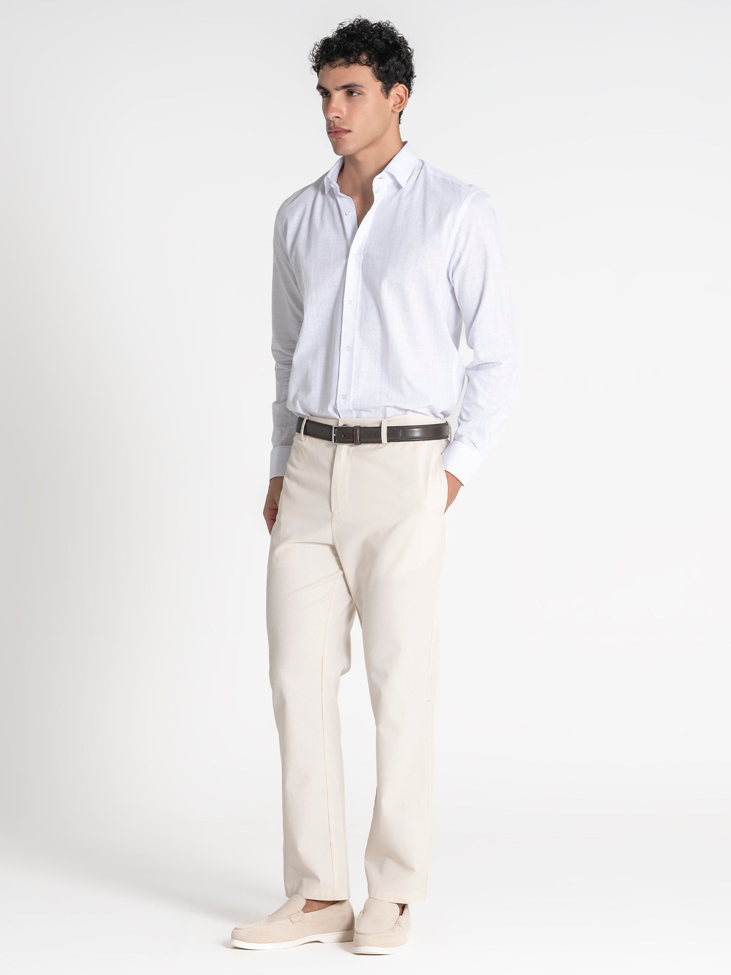 shirts / White Linen Shirt