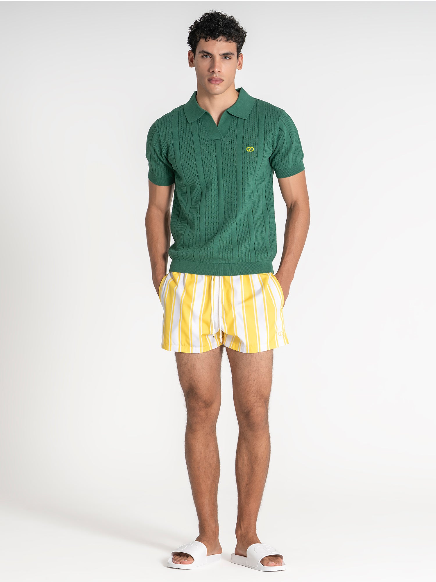 polos / Green Tennis Knit Polo