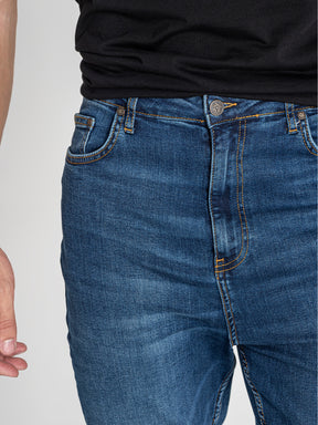 jeans / Dark Blue Carrot Leg Jeans