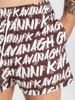 swimshorts / White Rebel Swimshorts