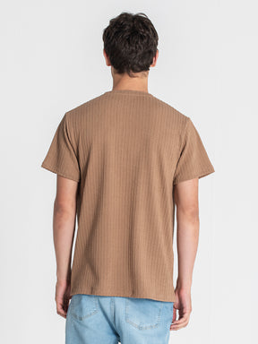 t-shirts / Beige Texture Tee