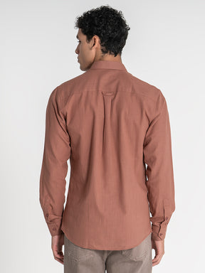 shirts / Taupe Linen Shirt